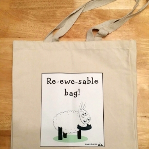 Re-ewe-sable canvas bag